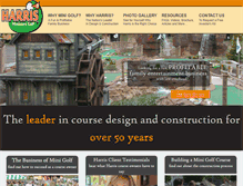 Tablet Screenshot of harrisminigolf.com